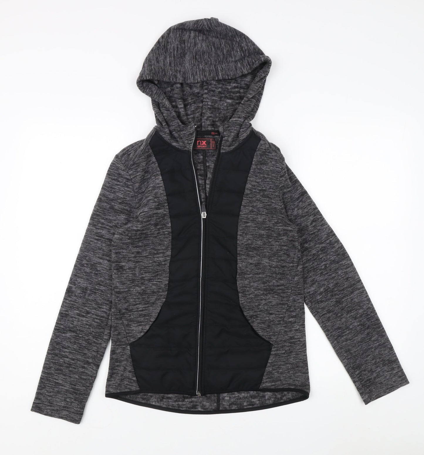 Next Women's Grey Hooded Active Jacket Size 6