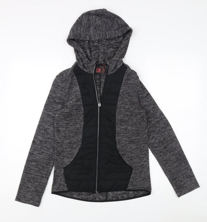 Next Women's Grey Hooded Active Jacket Size 6