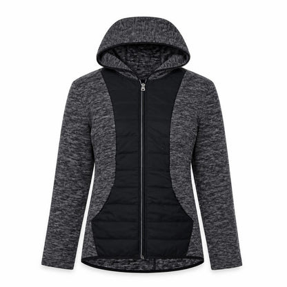 Front view of Next Women's Grey Hooded Active Jacket, size 6