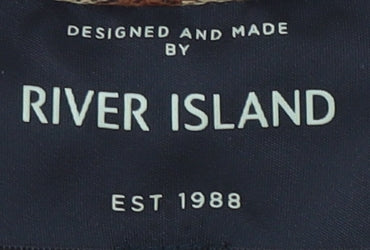 Womens UK Size 6 River Island Brown Cardigan Jumper
