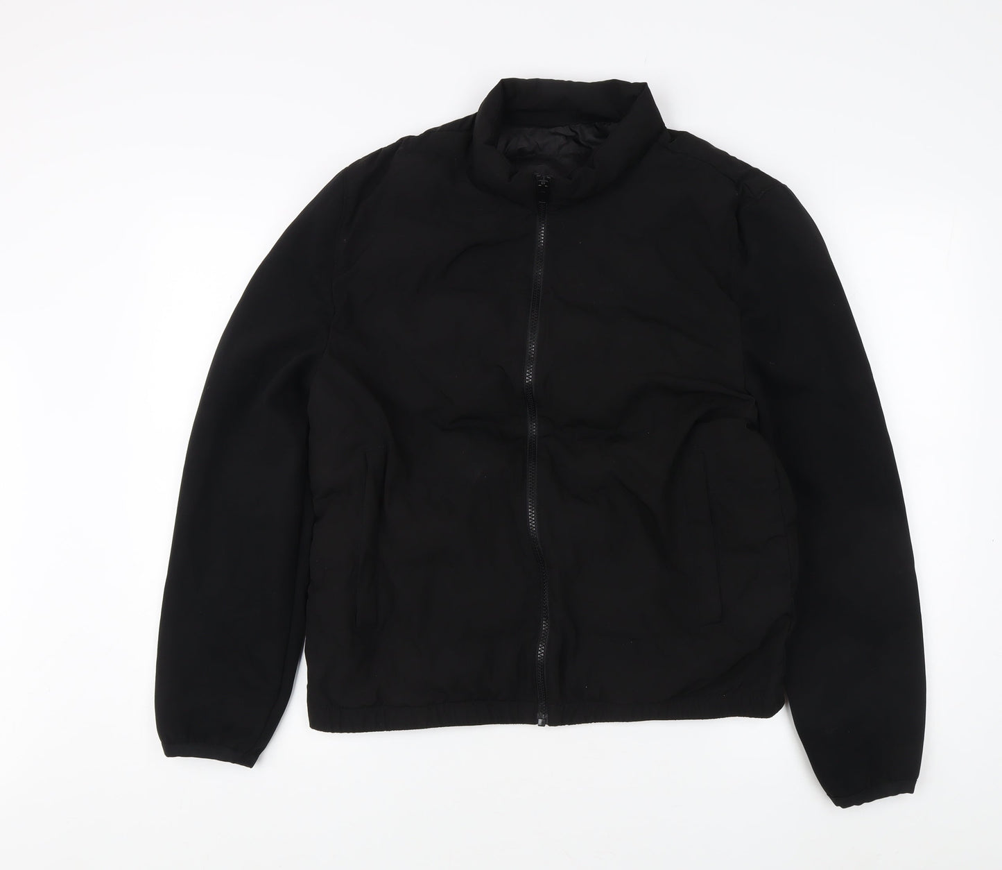 Womens UK Size L Zara Black Basic Jacket