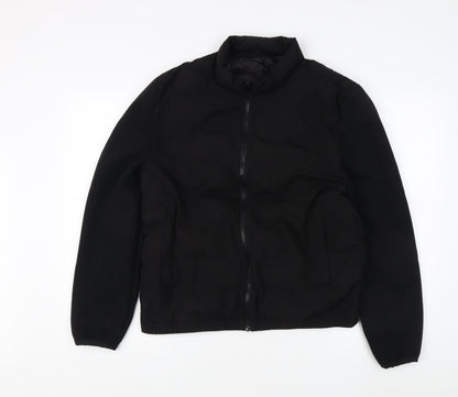 Womens UK Size L Zara Black Basic Jacket