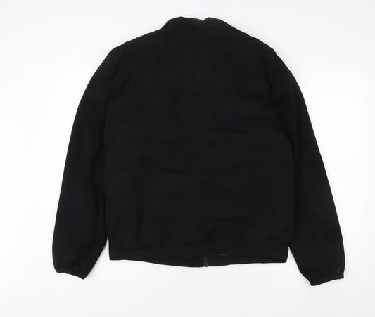 Womens UK Size L Zara Black Basic Jacket
