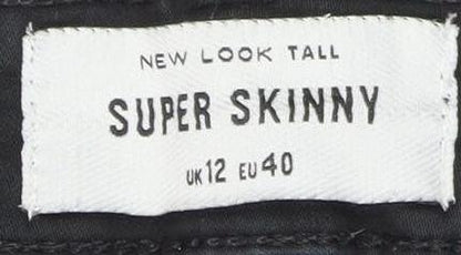 New Look Women's Black Super Skinny Jeans, Size 12