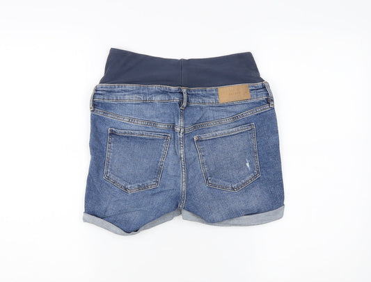H&M Women's Blue Maternity Denim Shorts S