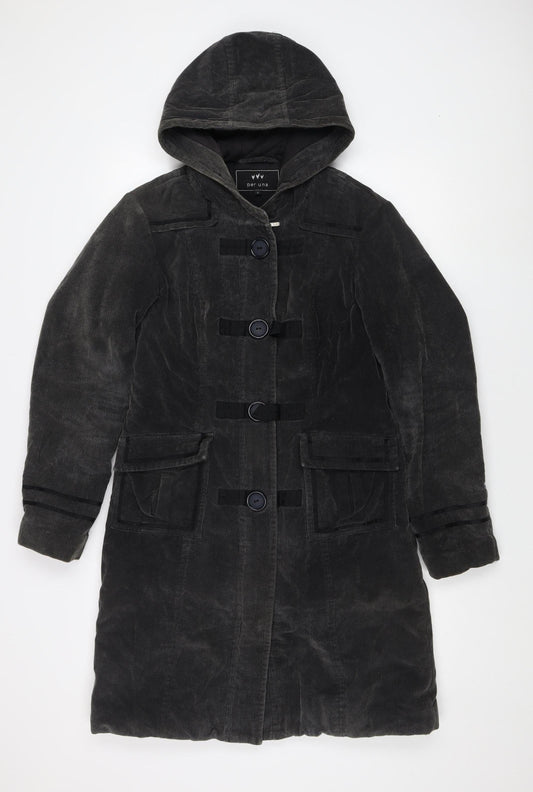Womens UK Size S Per Una Black Parka Coat