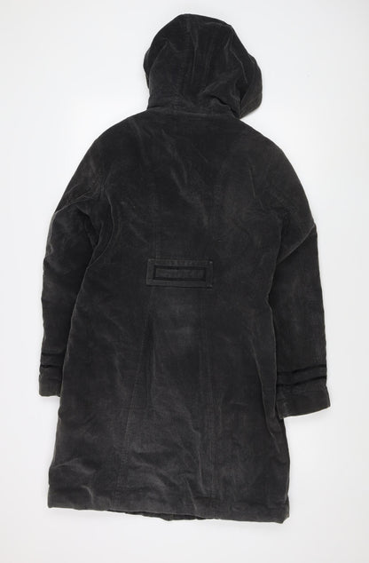 Womens UK Size S Per Una Black Parka Coat