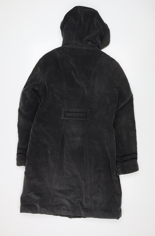 Womens UK Size S Per Una Black Parka Coat