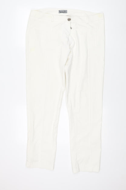 Miss Tic Women's White Trousers, Size 18, French Made