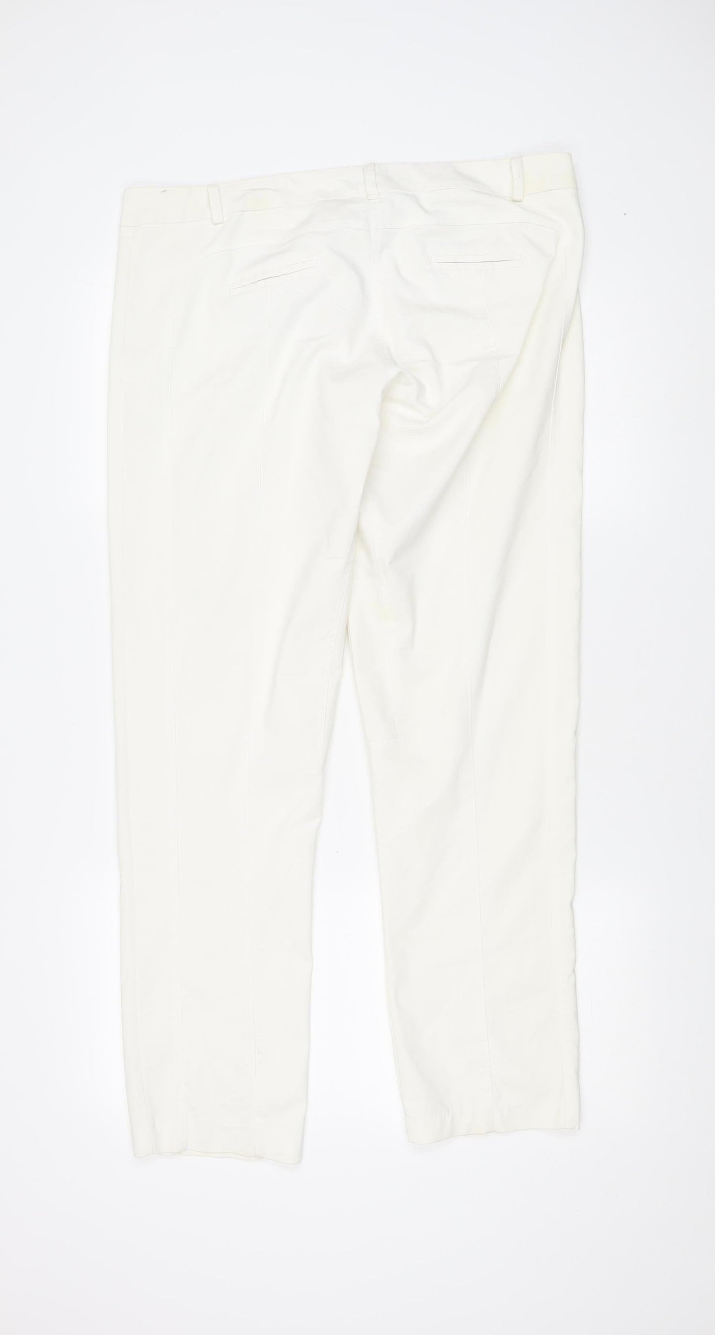 Miss Tic Women's White Trousers, Size 18, French Made