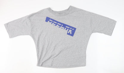 Unisex Adults UK Size S Reebok Grey Basic T-Shirt