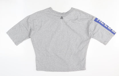 Unisex Adults UK Size S Reebok Grey Basic T-Shirt