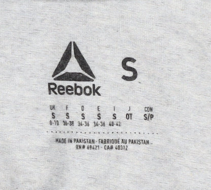 Unisex Adults UK Size S Reebok Grey Basic T-Shirt