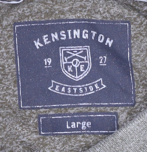 Kensington Men's Green Cotton Short Sleeve Polo L