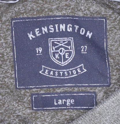 Kensington Men's Green Cotton Short Sleeve Polo L