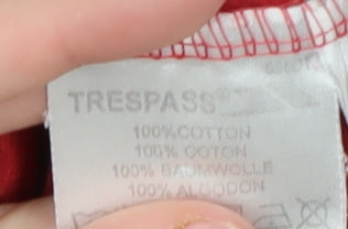 Trespass Men's Red Graphic Beach T-Shirt Medium