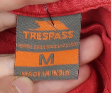 Trespass Men's Red Graphic Beach T-Shirt Medium