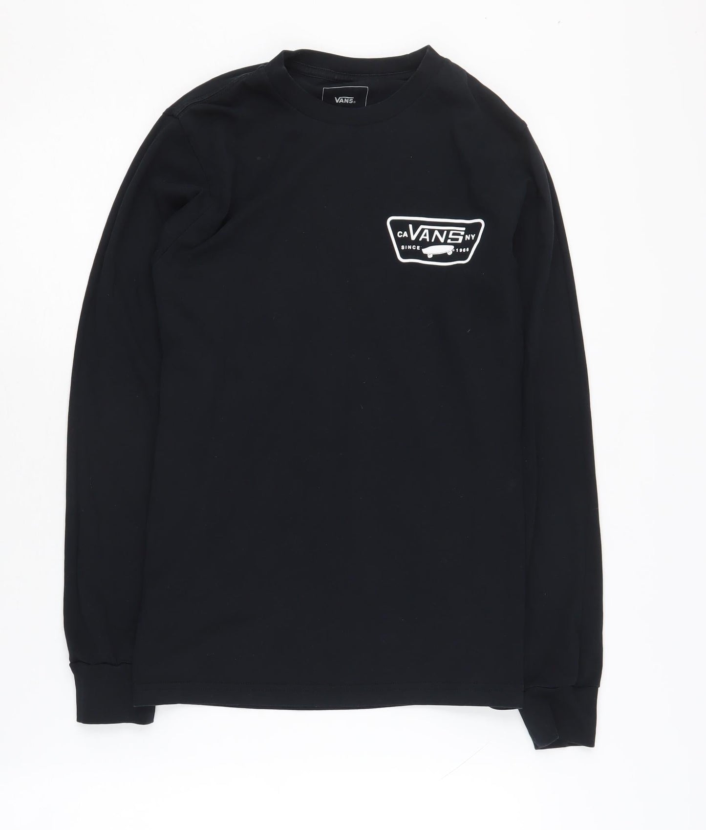 Vans Men's Black XS Long Sleeve Graphic T-Shirt