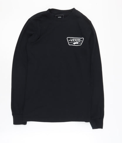 Vans Men's Black XS Long Sleeve Graphic T-Shirt