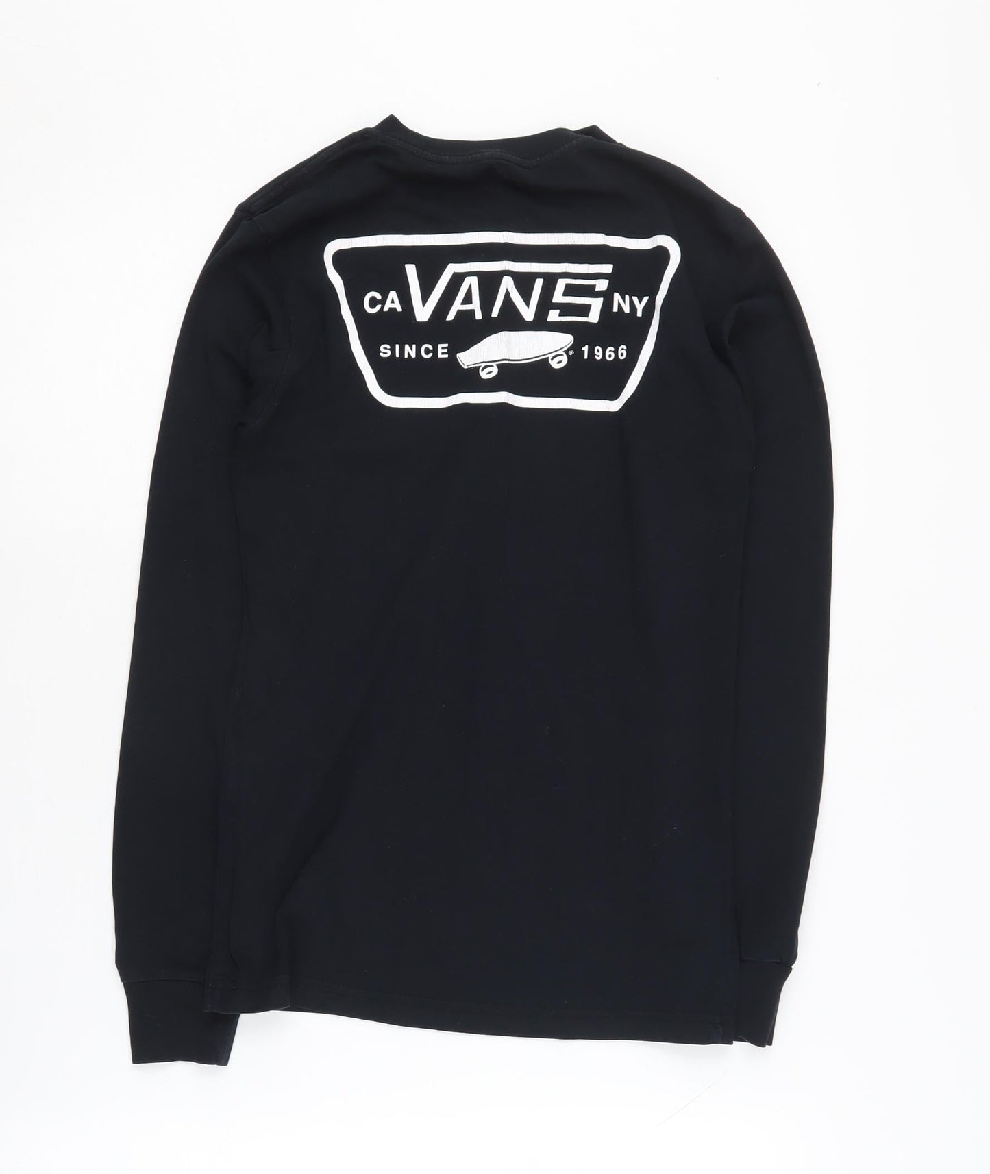 Vans Men's Black XS Long Sleeve Graphic T-Shirt