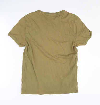 Ralph Lauren Men's Green T-Shirt, Small, Cotton