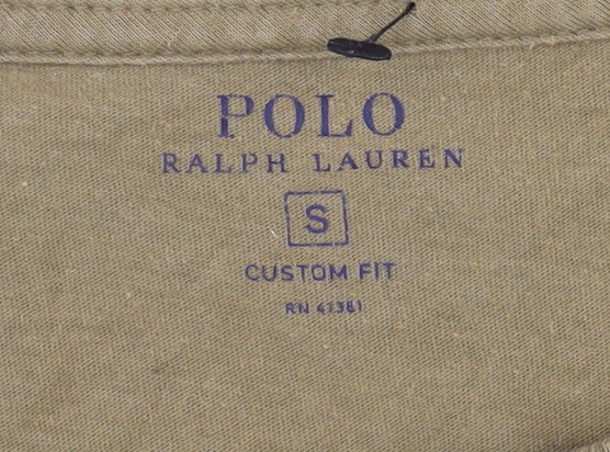 Ralph Lauren Men's Green T-Shirt, Small, Cotton