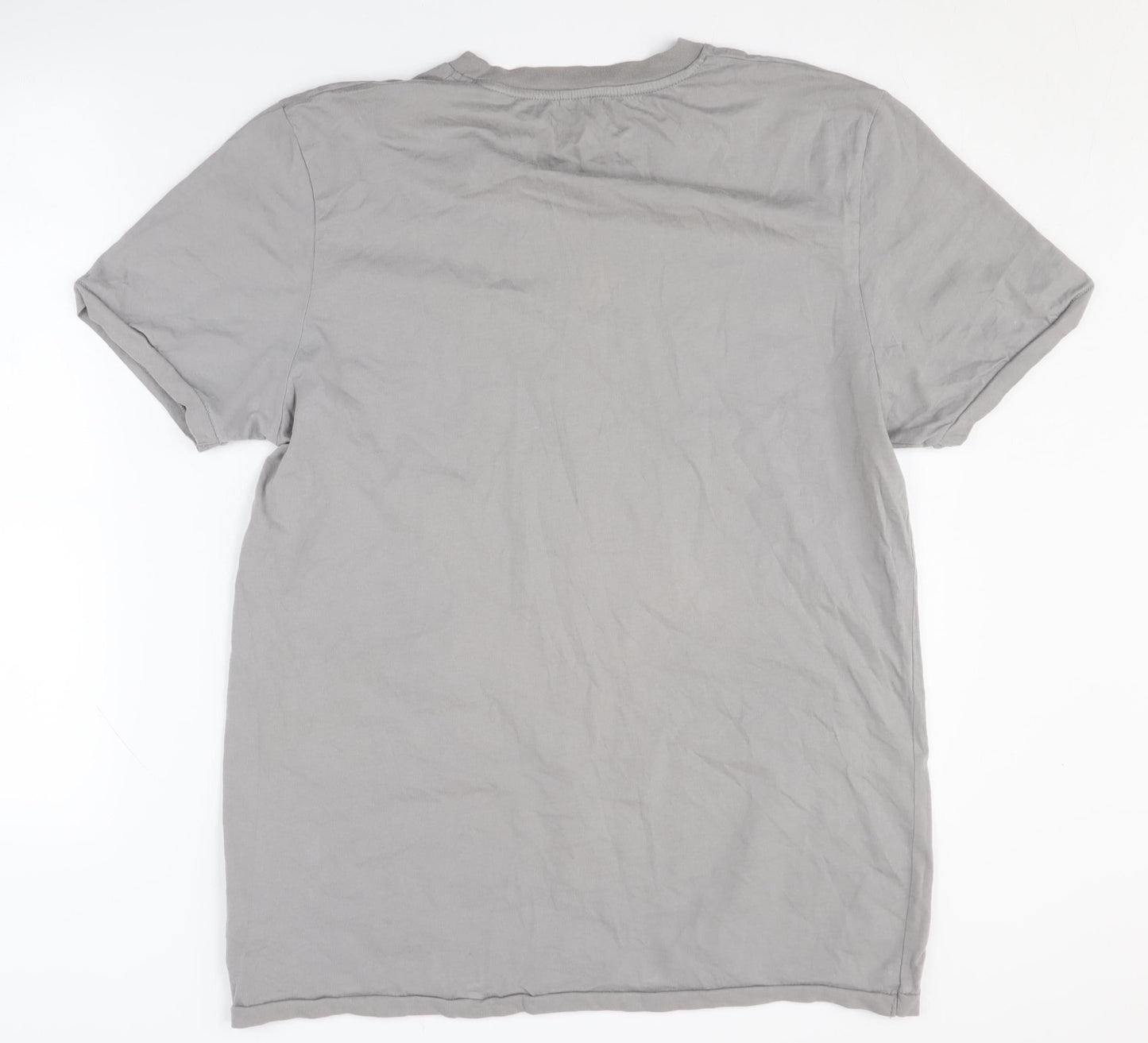 Lee Cooper Men's Grey Graphic Print T-Shirt L