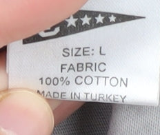 Lee Cooper Men's Grey Graphic Print T-Shirt L