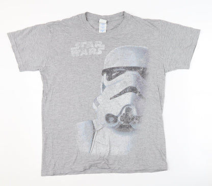 Star Wars Grey Stormtrooper Men's M Movie T-Shirt