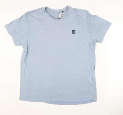 Mens UK Size XL Duck and Cover Blue  T-Shirt
