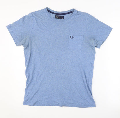 Mens UK Size S Fred Perry Blue  T-Shirt