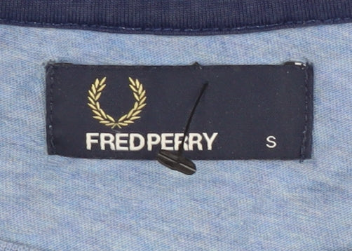 Mens UK Size S Fred Perry Blue  T-Shirt