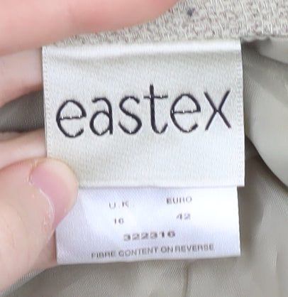 Eastex Women's Beige A-Line Knee Length Skirt