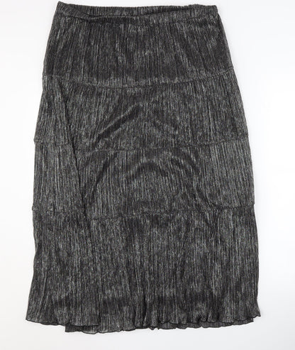 Hush Women's Black Pleated Skirt Size 14
