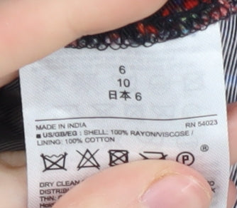 GAP Women's Multicoloured Floral Dress Size 10