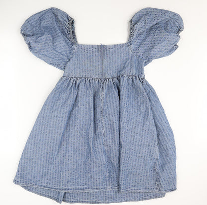 Levi's Women's Blue Puff Sleeve Dress Size S