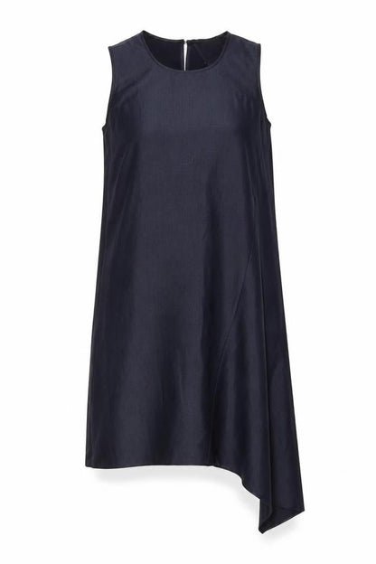 DKNY Women's Black Asymmetric Shift Dress S