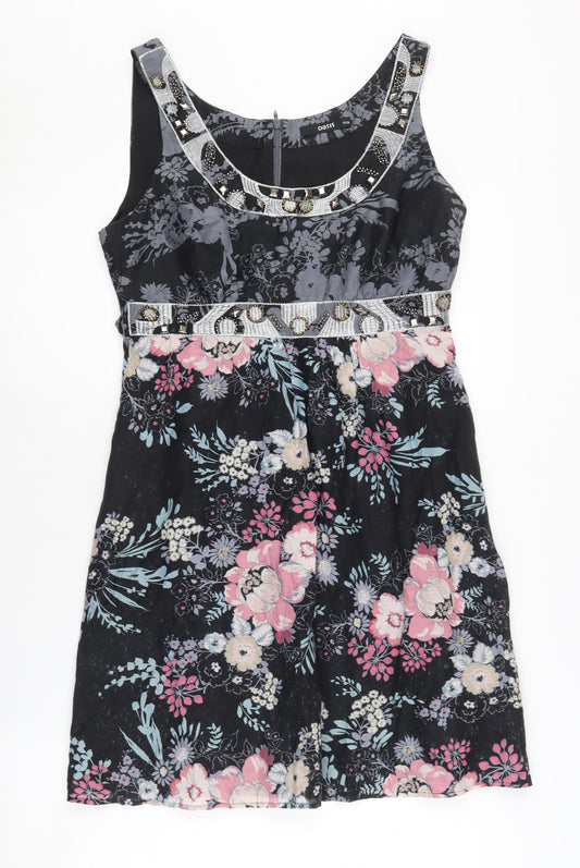 Oasis Women's Floral Fit & Flare Dress - Size 12