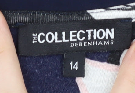 Womens UK Size 14 The Collection Debenhams Multicoloured Tunic Blouse