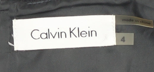 Calvin Klein Women's Grey Sheath Dress Size 4