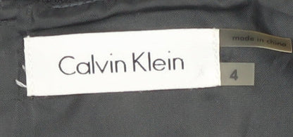 Calvin Klein Women's Grey Sheath Dress Size 4