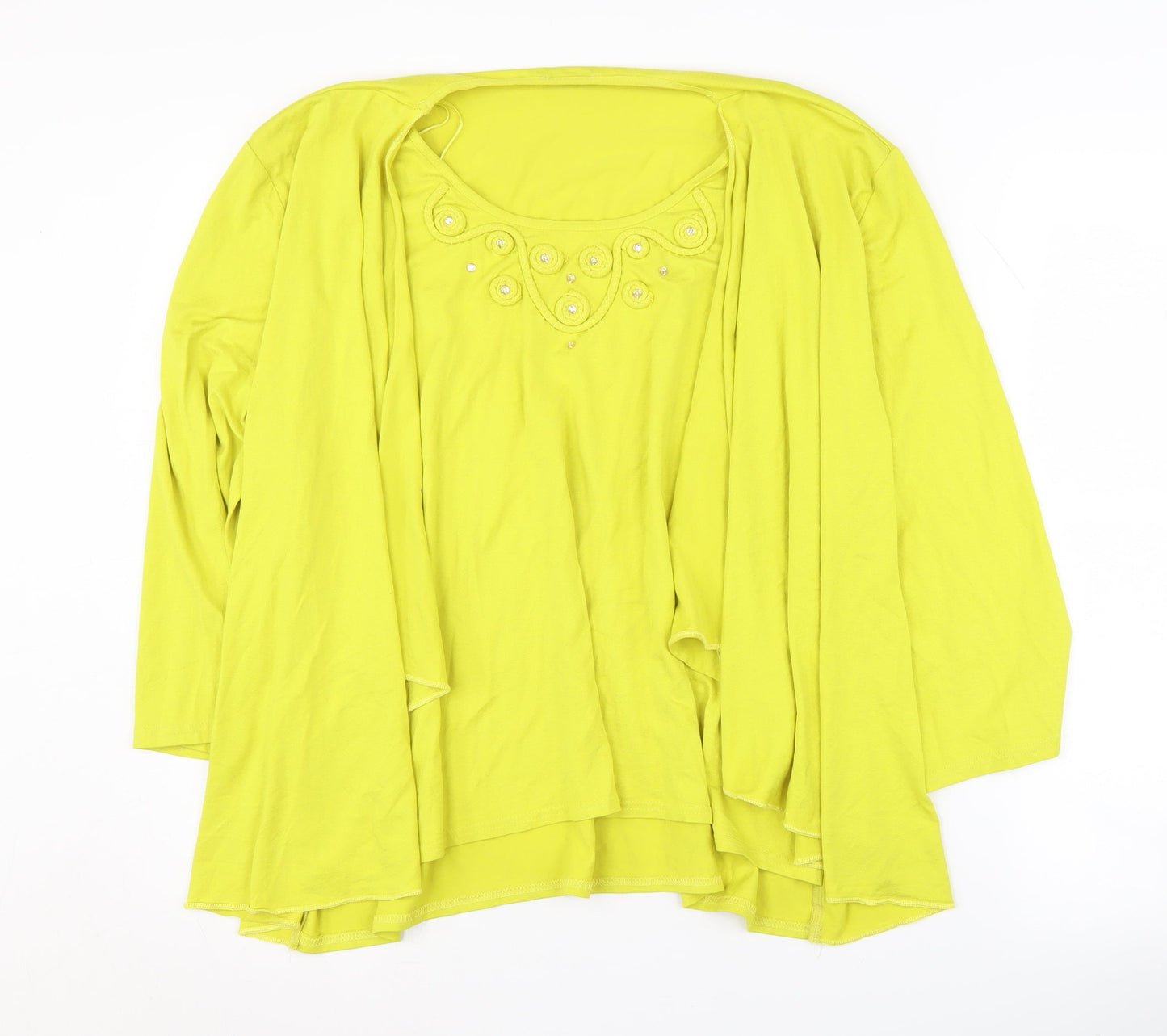 Womens UK Size 22 Jenny Loyd Yellow Pullover