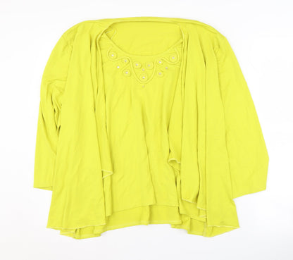 Womens UK Size 22 Jenny Loyd Yellow Pullover