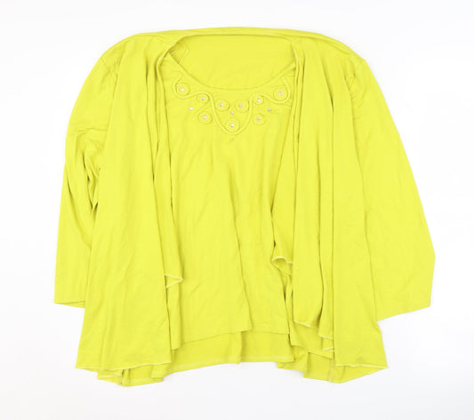 Womens UK Size 22 Jenny Loyd Yellow Pullover