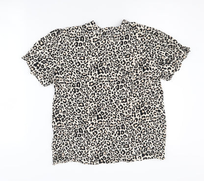 Womens UK Size 10 Oasis Black Basic Blouse