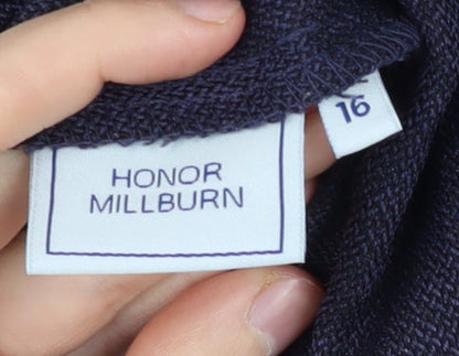 Womens UK Size 16 Honor Millburn Regular Fit Casual Blue Trousers