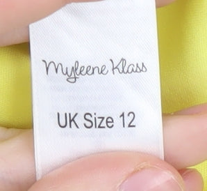 Myleene Klass Yellow Strapless Women's Dress, Size 12
