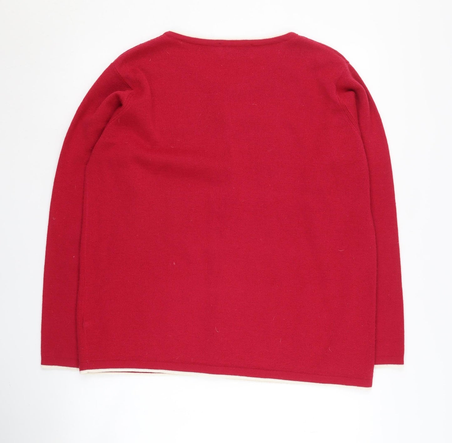 Honor Millburn Red Women's Cardigan L Button Knit