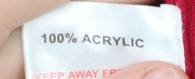 Honor Millburn Red Women's Cardigan L Button Knit