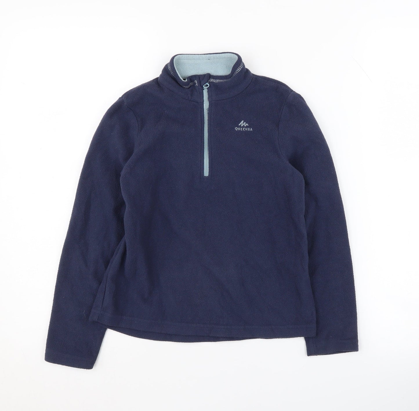 Quechua Boys Blue Fleece 1/4 Zip Sweatshirt Size 6-7 Years